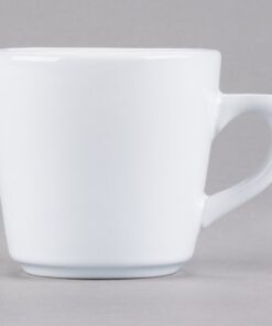 TAZA ALTA CAPACIDAD DE 207ml (7 oz.) MARCA ECOR BLANCO BRILLANTE (CAJA CON 36 PIEZAS)