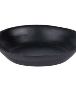 PLATO SOPERO PEQUENO DE 17cms NEGRO MATE 5OZ (36 PIEZAS POR CAJA)