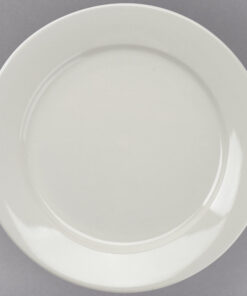 PLATO TRINCHE DE 26.7 CMS MARCA ECOR COLOR HUESO (CAJA CON 12 PIEZAS)