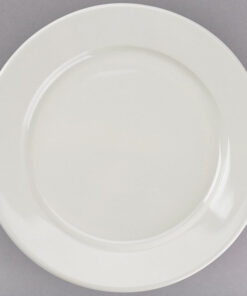 PLATO TRINCHE DE 22.9 CMS MARCA ECOR COLOR HUESO (CAJA CON 24 PIEZAS)