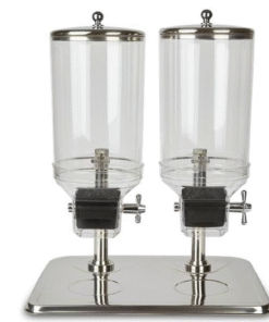 Dispensador De Cereal Doble 7.5L Cada Recipiente