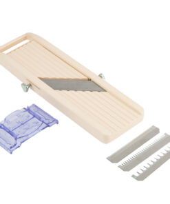 MANDOLINA 186700 CON 3 CUCHILLAS INTERCAMBIABLES MEDIDAS: 11 3/4 X 3 5/8 X 1 1/4 PG (SOBRE PEDIDO)