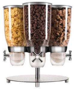 DISPENSADOR DE CEREAL ROTATIVO 4 RECIPIENTES 3.5 LTS C/U MARCA CAL MIL