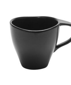 TAZA PARA CAFE NEGRO SEMI MATE 8 OZ (CAJA CON 12 PIEZAS)