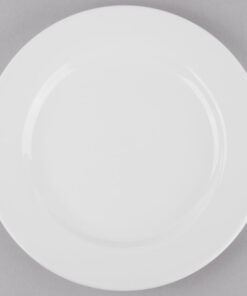 PLATO TRINCHE DE 26.5 cms MARCA WORLD BLANCO BRILLANTE (CAJA CON 12 PIEZAS)