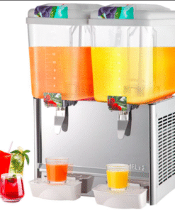 DISPENSADOR DE BEBIDAS REFRIGERADAS DE 2 TANQUES DE 18 Litros cada tanque MARCA VEVOR