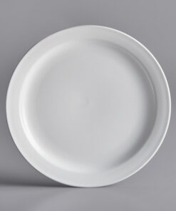 PLATO Redondo DE 26.4 cms LINEA: White narrow rim Porcelana MARCA: ACOPA (caja de 12 piezas)