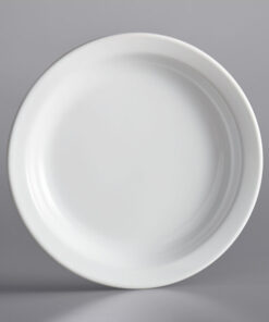 PLATO Redondo DE 21 cms LINEA: White narrow rim Porcelana MARCA: ACOPA (caja de 36 piezas)
