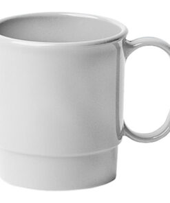 Cambro 75CW148 Camwear 7.5 oz. White Polycarbonate Mug - 48/Case