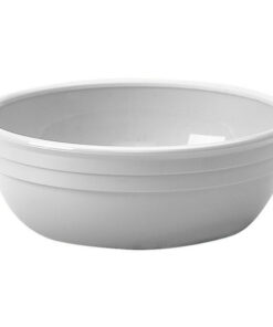 Cambro 100CW148 Camwear 12.5 oz. White Polycarbonate Nappie Bowl - 48/Case