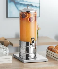 Dispensador de 1.8 Galones Acero Inoxidable y Policarbonato Sencillo