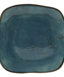 PLATO EXTENDIDO CUADRADO 7 1/4 PG (18.41 CM) ELLIPSE GEODE AZURE TUXTON (PRECIO POR 12 PIEZAS)