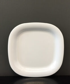 Melamina Premium Plato Ensalada Cuadrado 8 Pg Blanco
