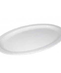 Melamina Plato Ovalado 11.5 Pg Blanco Ostion