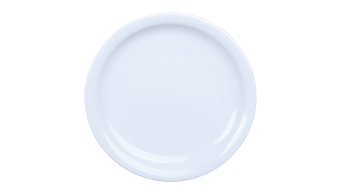 Melamina Plato Extendido 8 Pg Blanco Ostion