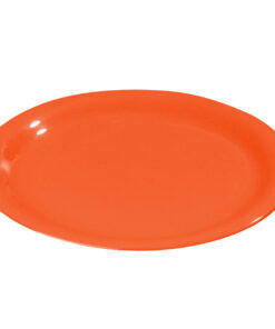 Melamina Naranja Plato Oval 13 Pg