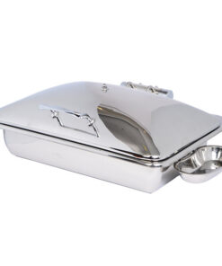 CHAFER  DE INDUCCION Eastern MODELO 3935 - ELECTRICO , Acero Inox 18/10,  8 qt , Longitud 22 3/4 pg, Ancho 17 pg, Altura 13 pg