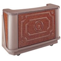 BAR PORTATIL Cambro BAR650DS668 Sedona Designer Series Cambar 67" Portable Bar with 7-Bottle Speed Rail