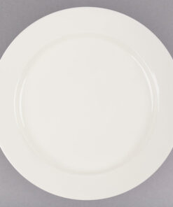 PLATO BASE DE 28.6 CMS MARCA ECOR COLOR HUESO (CAJA CON 12 PIEZAS)