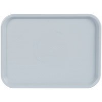 Charola de 12 x 16 pulgadas Plastico polipropileno superficie antiderrapante Color Gris (12 piezas por caja)