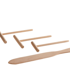 JUEGO KIT DE PALAS DE MADERA PARA CREPA