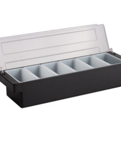 Caja Para Condimentos 6 Compartimientos Plastico