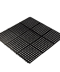 Tapete Antifatiga Hule Negro 90 x 90 Cm
