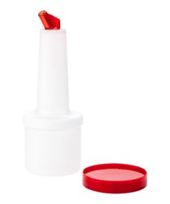 Bote Para Mezcla 1/2 Litro Tapa Color Rojo