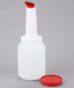 Bote Para Mezcla 2 Litros Tapa Color Rojo