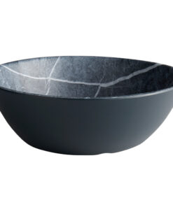 Carlisle 5310872 Ridge 22 oz. Soapstone Melamine Bowl - 12/Case