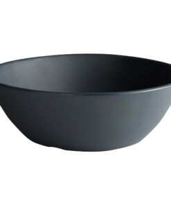Carlisle 5310938 Ridge 52 oz. Slate Melamine Bowl - 12/Case