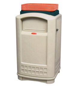 CONTENEDOR DE BASURA 50 GALONES RUBBERMAID FG396300BEIG SUPERFICIE PARA CHAROLAS