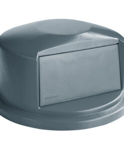 TAPA TIPO DOMO CON PUERTA BALANCIN RUBBERMAID GRIS FG263788GRAY BRUTE 32 GALONES