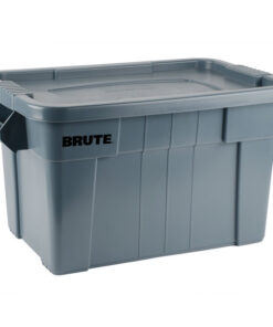 CAJA MULTIUSOS 20 GAL CON TAPA GRIS RUBBERMAID MEDIDAS: 25 1/2 X 17 3/8 X 15 1/8 PG