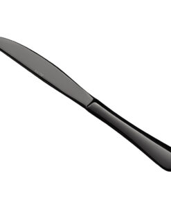 CUCHILLO MESA NEGRO 9 3/16 PG ACERO INOX 18/0 (PRECIO POR 12 PIEZAS)
