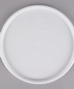 Tapa para Contenedor Redondo de 6 y 8 Qt. Polipropileno Blanco
