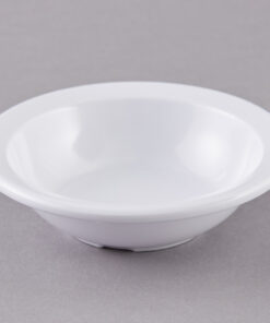 Carlisle KL80502 Kingline 4.75 oz. White Rimmed Fruit Bowl - 48/Case