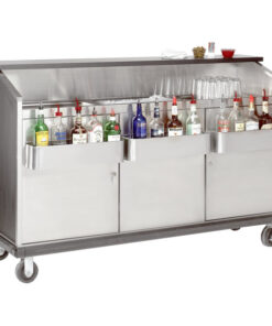 BAR PORTATIL Advance Tabco AMD-5B 61" Heavy-Duty Portable Bar with Stainless Steel Doors and Interior (TIEMPO ESTIMADO DE ENTREGA DE 4 A 6 SEMANAS)