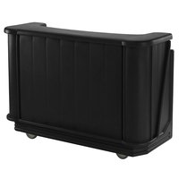BAR PORTATIL Cambro BAR650CP110 Black Cambar 67" Portable Bar with 7-Bottle Speed Rail and Cold Plate