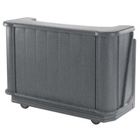 BAR PORTATIL Cambro BAR650CP191 Granite Gray Cambar 67" Portable Bar with 7-Bottle Speed Rail and Cold Plate