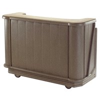 BAR PORTATIL Cambro BAR650CP194 Granite Sand Cambar 67" Portable Bar with 7-Bottle Speed Rail and Cold Plate