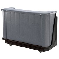 BAR PORTATIL Cambro BAR650CP420 Granite Gray and Black Cambar 67" Portable Bar with 7-Bottle Speed Rail and Cold Plate