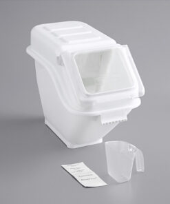 CAJA PARA INGREDIENTES Y GRANOS DE 6.3 GALONES (22.7 LTS)  CON CUCHARON Y ETIQUETAS BAKERS MARK