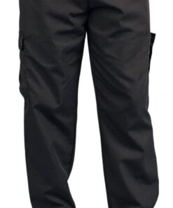 Pantalon Gabardina Chef, Negro T-Xch