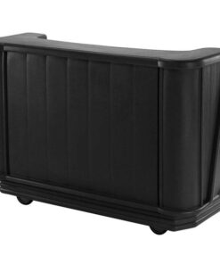 BAR PORTATIL Cambro BAR650DX110 Black Cambar 67" Portable Bar with 7-Bottle Speed Rail, Cold Plate, and Pre-Mix System