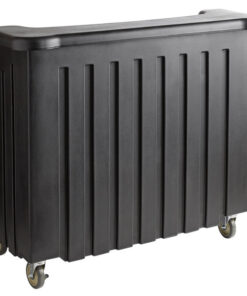 BAR PORTATIL Cambro BAR540110 Cambar Black 54" Portable Bar con 5 botellas Speed Rail, MEDIDA: 54 pg X 24 7/8 pg X 46 1/8 pg, Cap. 100 libras,  Material Polietileno, Certificado NSF