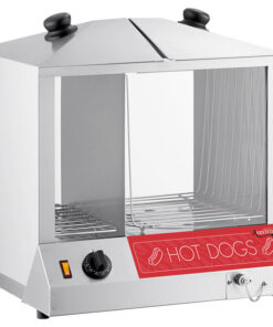 MAQUINA DE VAPOR PARA 200 HOT DOGS HDS-200, TERMOSTATO 85 a 175 F, 120V, 1300W , MEDIDAS: 18 1/2 pg X 14 X  20 pg