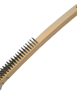 Cepillo Para Limpieza De Asador 36 Cms Mango Madera (Docena)