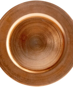 Plato Base Color Cobre de 33cms Modelo TRR665CPR Material Plastico (VENTA POR MULTIPLOS DE 24 PIEZAS)