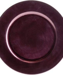Plato Base Color Morado de 33cms Modelo 14219PU Material Plastico (VENTA POR MULTIPLOS DE 24 PIEZAS)